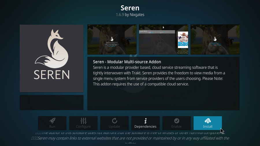 Install Kodi Seren addon