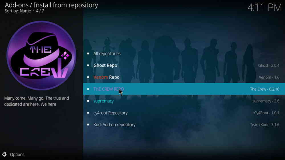 Select The Crew Repository