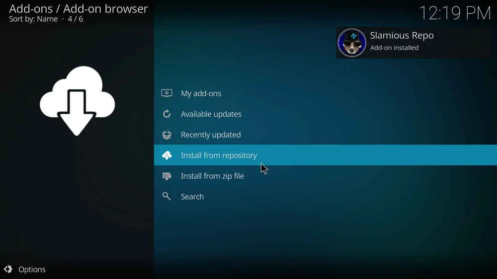 Slamious Repo Add-on installed