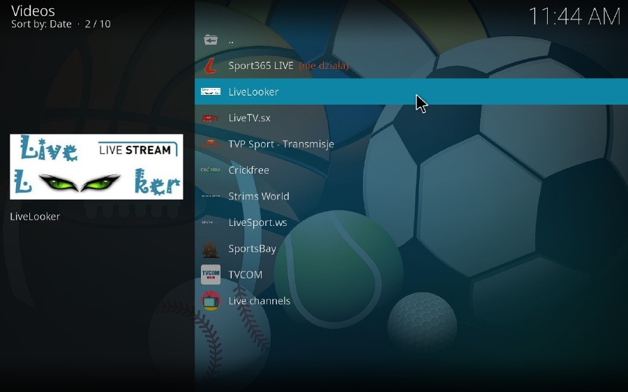 Sportowa TV Layout