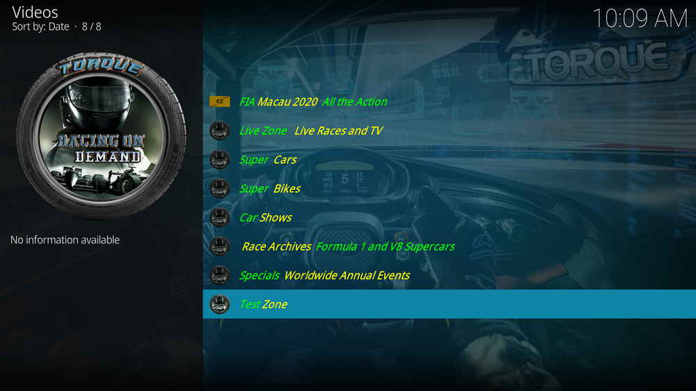 Torque Kodi addon