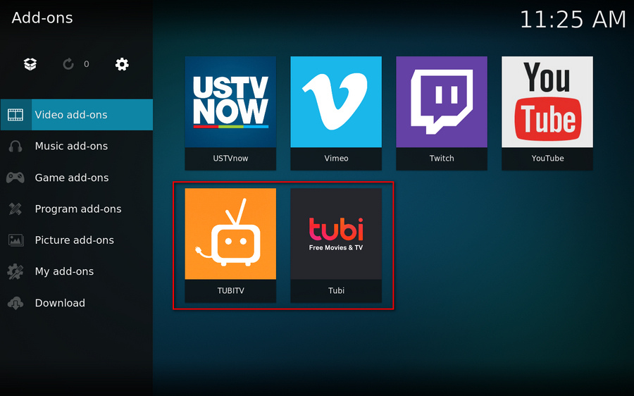 Tubi TV Kodi