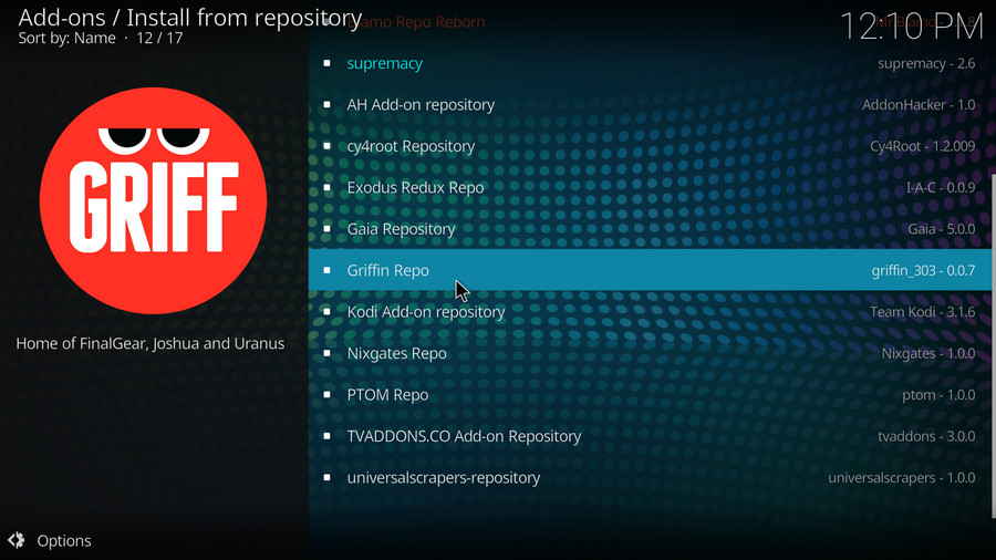 Select Griffin Repository