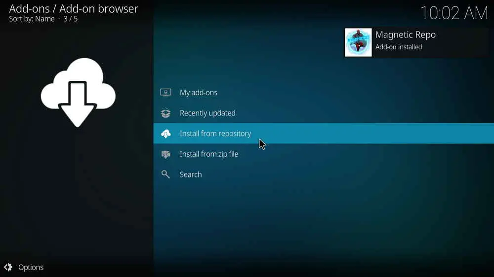 Magnetic Repo Add-on installed