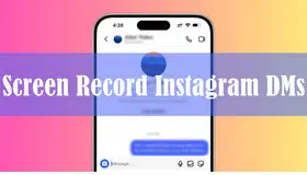 Screen Record Instagram DMs without Notifying
