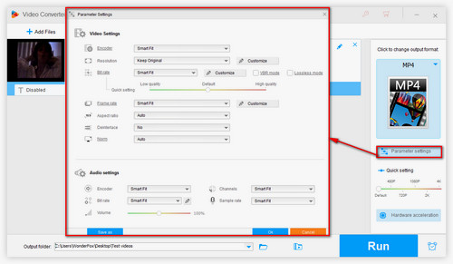 Compression and Customize Setting