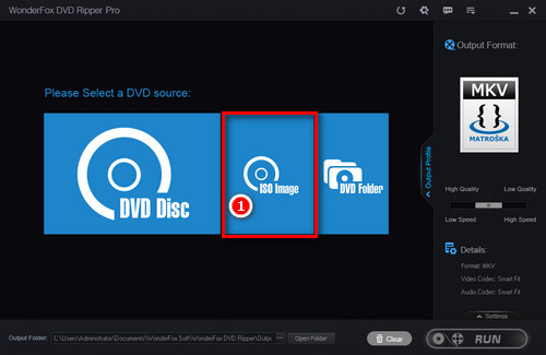 Load Source File into ISO to MKV Converter