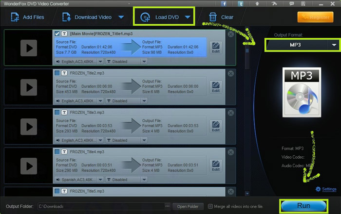 Convert DVD to MP3 with WonderFox DVD Video Converter