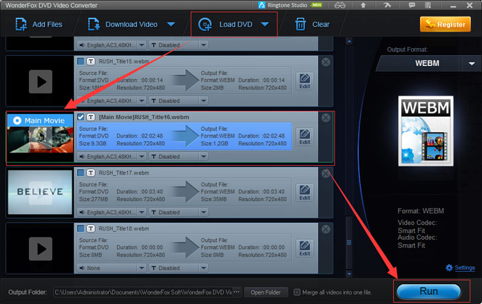 The feature of DVD Ripper
