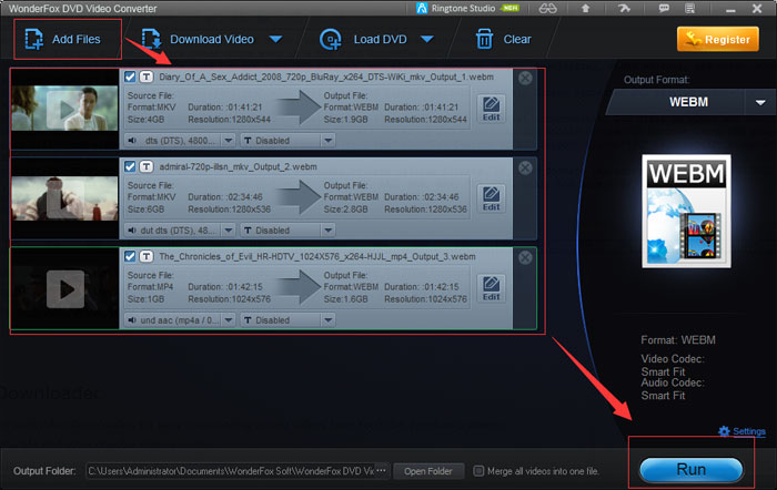 the feature of video converter