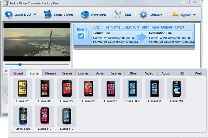 Nokia Lumia 610 Video Converter