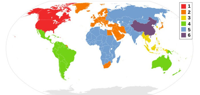 DVD Region Distribution