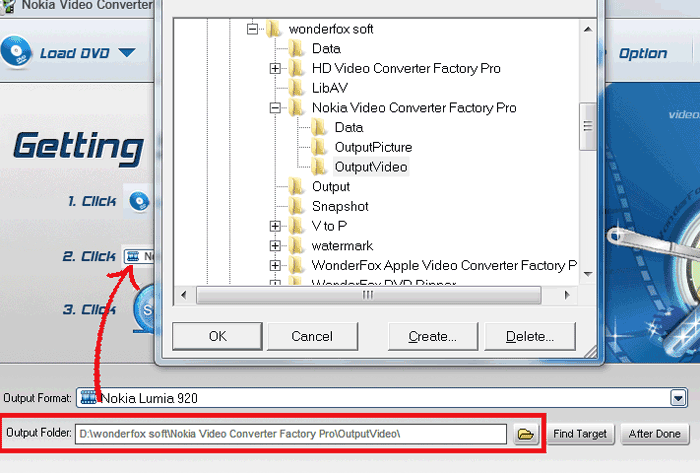 Select Output Folder