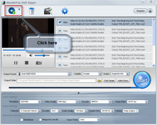 Load DVD Files
