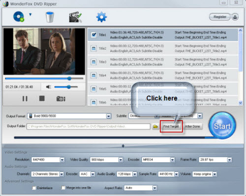 Get target video