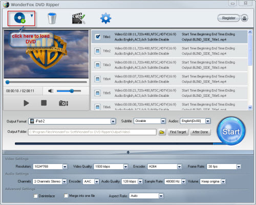 load dvd file