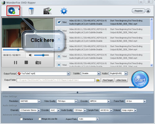 Load DVD Files