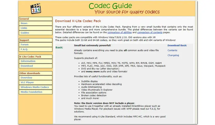 0xc00d36b4 Codec Download