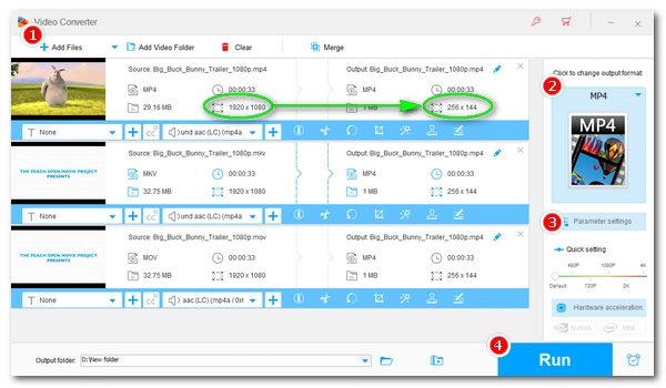 144p Resolution Converter