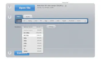 240P to 720P Converter Online