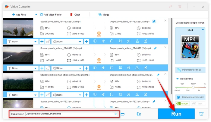 Batch Convert 2K Videos to 1080p