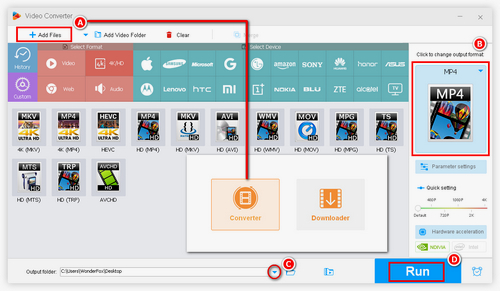 Set output format