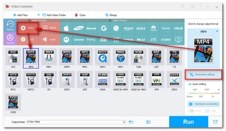 Select MP4 as the Output Format