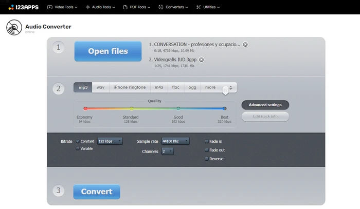 3GPP to MP3 Converter Online