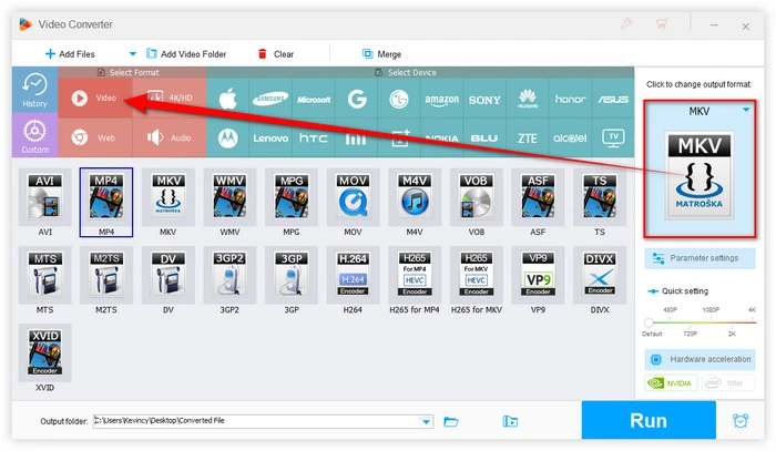 Choose an Export Format