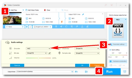 Convert AAC to AC3