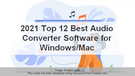 Best Free Audio Converter