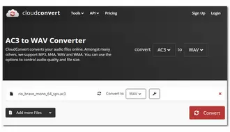 Online AC3 to WAV Converter