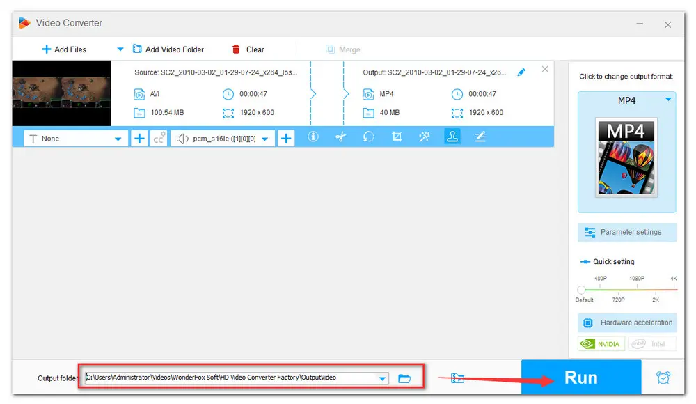 Export the Video with Image Watermark 