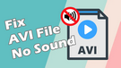 AVI File No Sound