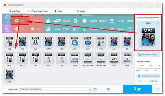 Select Output Format