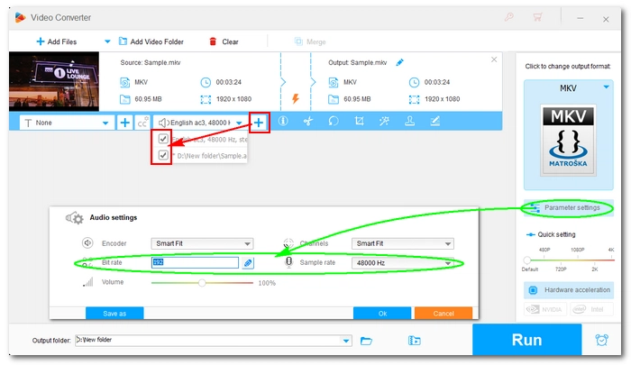 Import an Audio Track to MKV