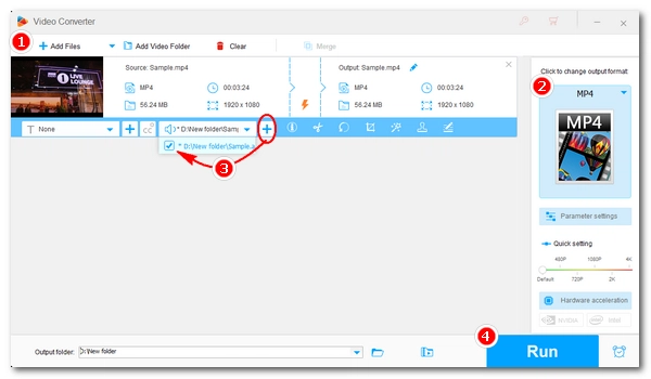 Add Audio Track to MP4