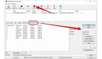 XMedia Recode Add Chapters