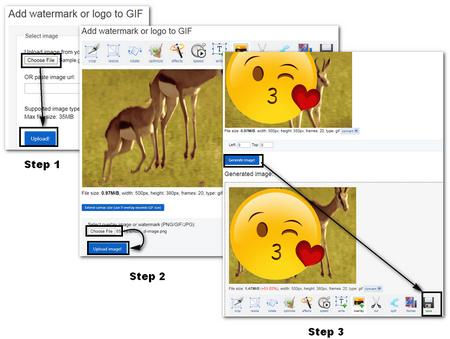 Add Your Images to GIFs Online