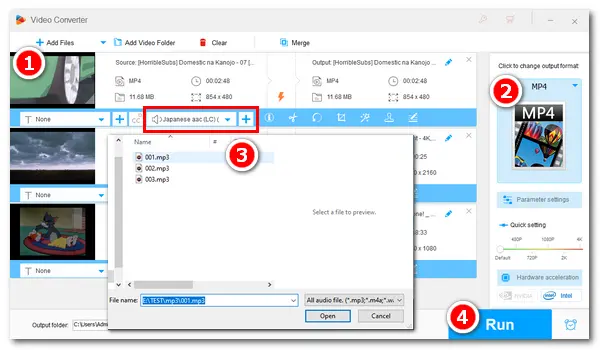 Merge MP3 and MP4