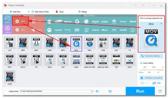 Select Output Format