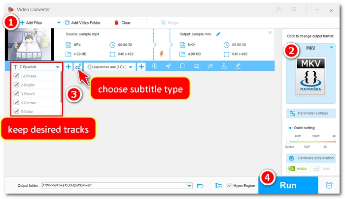 Convert Video with Subtitles