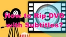 Add Subtitles to DVD