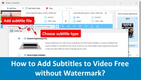 Add Subtitles to Video Free without Watermark