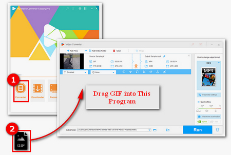 Import GIF into the Video Converter