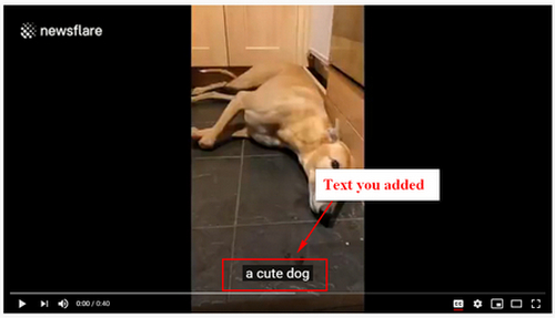 How to add text on YouTube video 