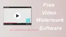 Video Watermark Software