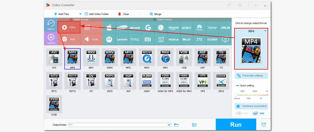 Choose Output Format