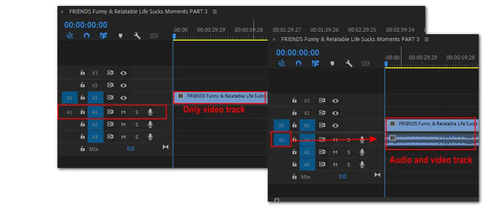 MTS File Has No Audio Premiere CC