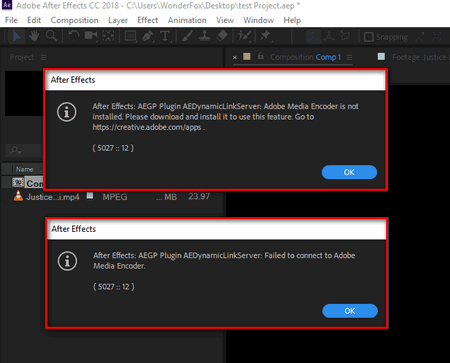Adobe Media Encoder is Not Installed